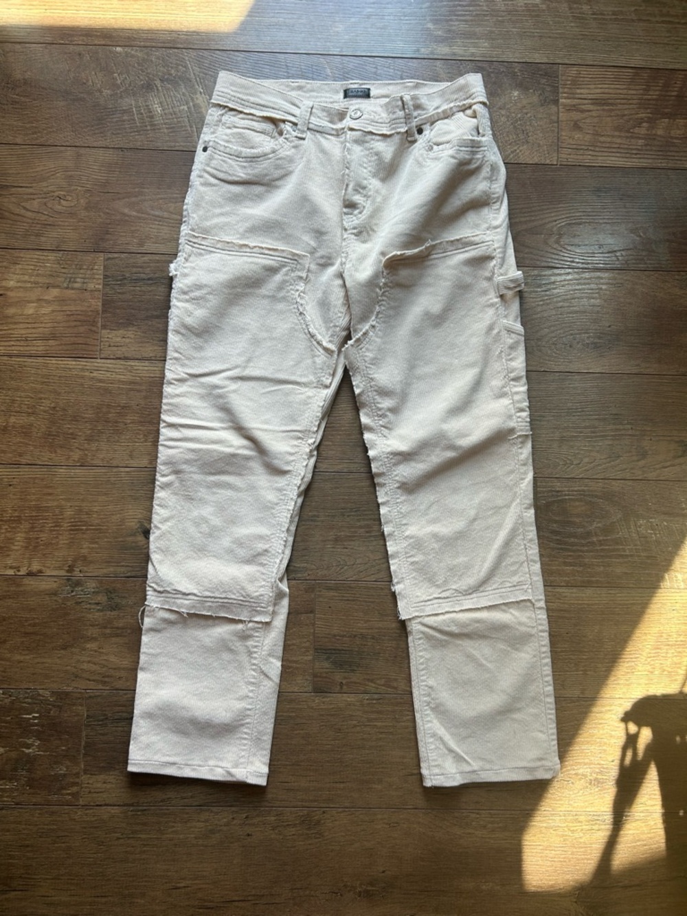 Reason Men's Cream Straight Jeans